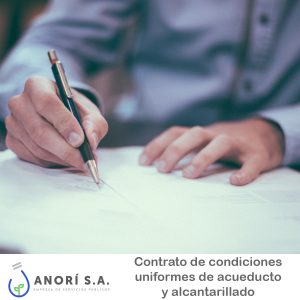 Contrato de condiciones uniformes de acueducto y alcantarillado