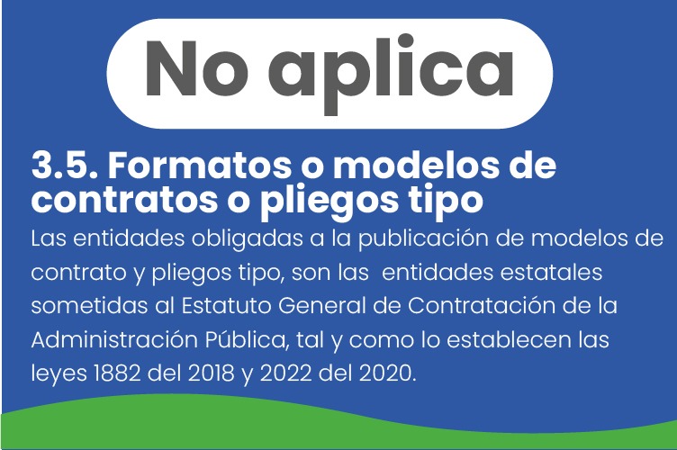 3.5. Formatos O Modelos De Contratos O Pliegos Tipo – Anorí S.A